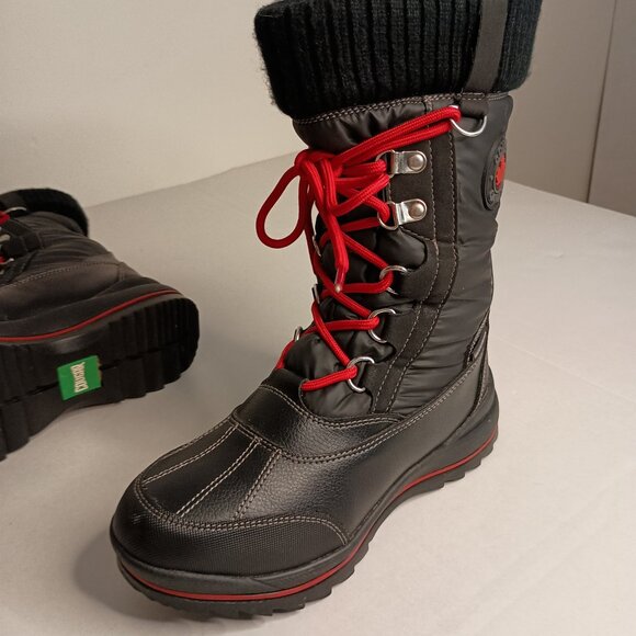 Cougar Canada Storm Como Black Winter Boots Insulated Waterproof Women’s Size 6 - Picture 6 of 16